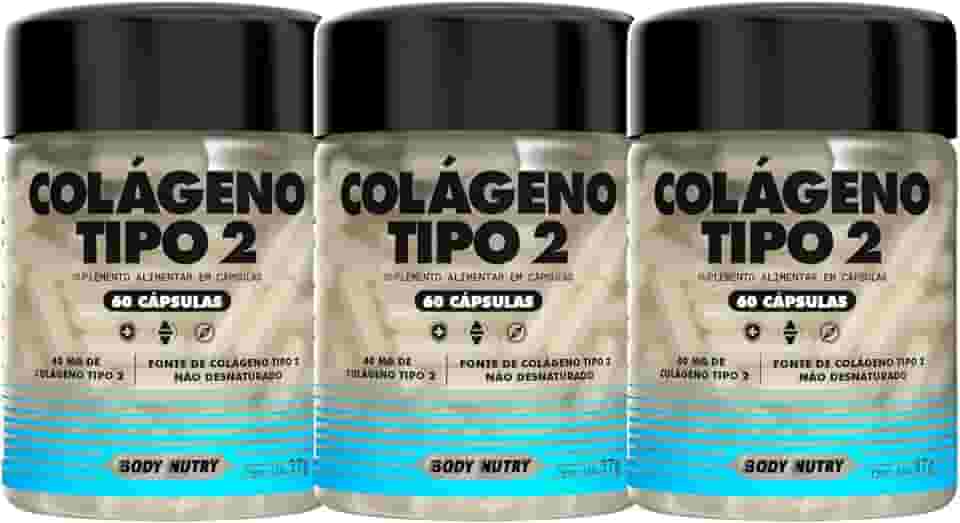 Kit 3x Colageno Tipo 2 + Joelho E Articulação 60 Caps