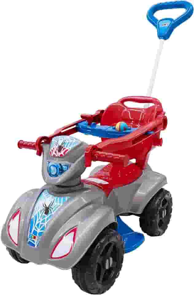 Quadriciclo Kendy Baby Spider Cinza com Vermelho