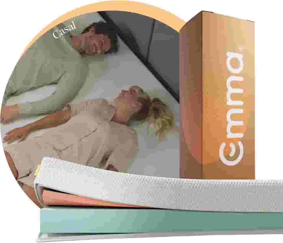 Colchão Casal Emma One Plus – Firme e com suporte ideal, com 10 anos de garantia.