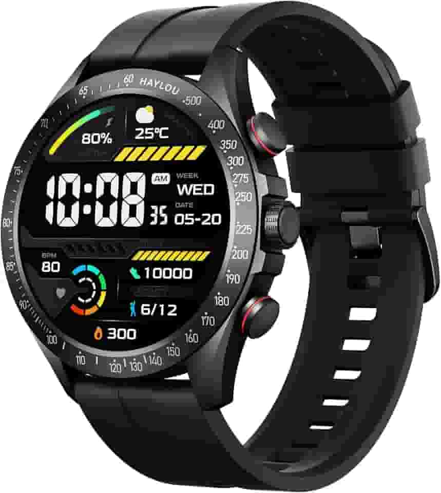HAYLOU Solar Pro Smartwatch,1.43"AMOLED Display Bluetooth Telefone Chamada Relógio Inteligente para Homens,Assistente de Voz,IP68