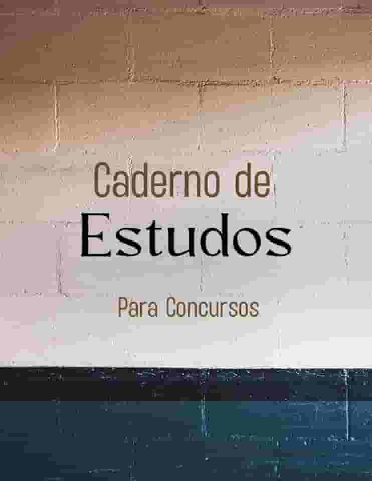 Caderno para concurseiros: Caderno de estudos para pessoas que estudam para concursos públicos