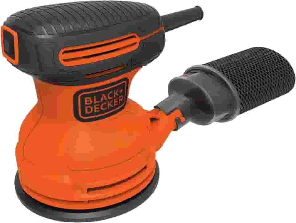 BLACK+DECKER Lixadeira Roto Orbital Elétrica, para Acabamentos, Potência de 200W, Modelo BDERO100, 110V