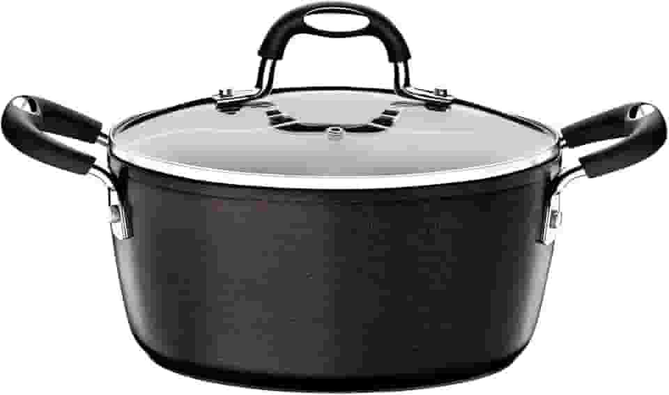 Caçarola de Alumínio com Revestimento Interno de Antiaderente Dimetro 22Cm, Tramontina, Mônaco 20860022, Preto