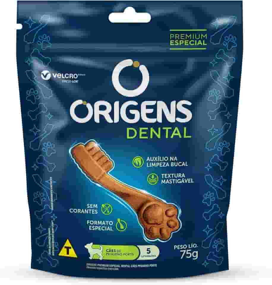 Petisco Origens Dental Porte Pequenos 75g Limpeza dos Dentes