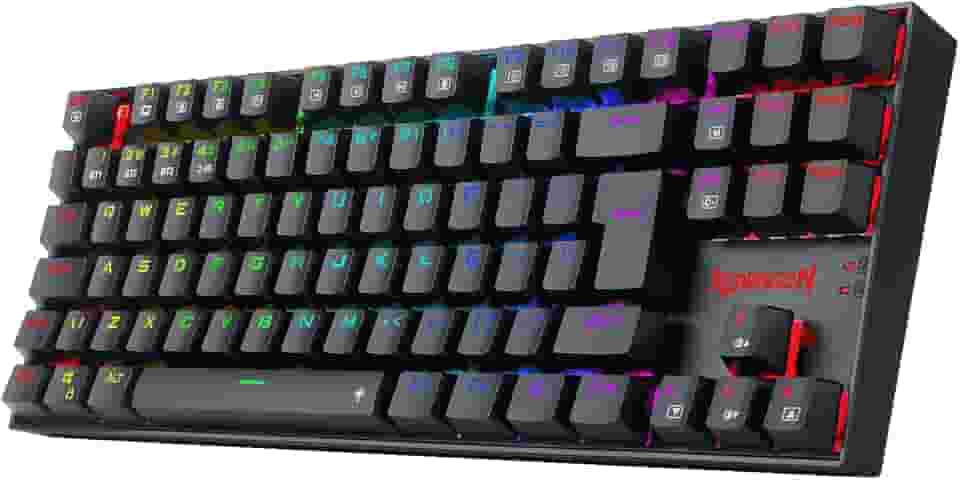 Teclado Mecânico Gamer Redragon Kumara Pro RGB Switch Marrom Preto - K552RGB-BRS-B