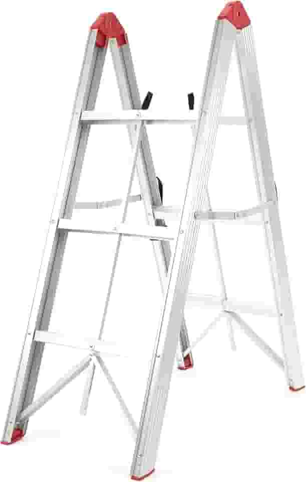 Escada Dobrável Ultracompacta de Alumínio com 6 Degraus