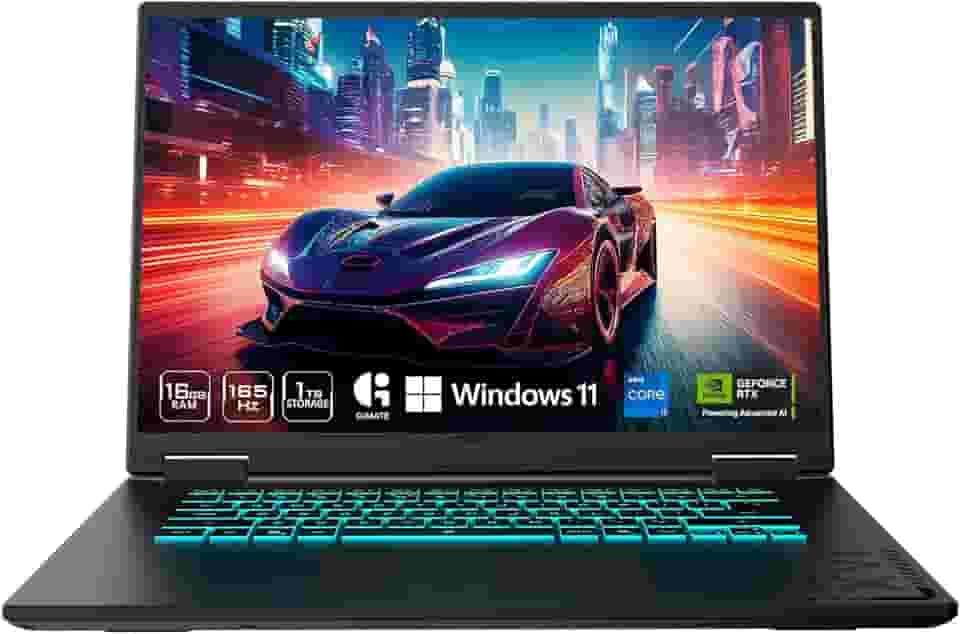 Gigabyte Notebook Gamer A16 CWHI3US894SH, Intel Core i7-13620H, RTX 5070 8GB, 16GB RAM, SSD 1TB, Tela 16" FHD+ 165Hz, Windows 11, Preto
