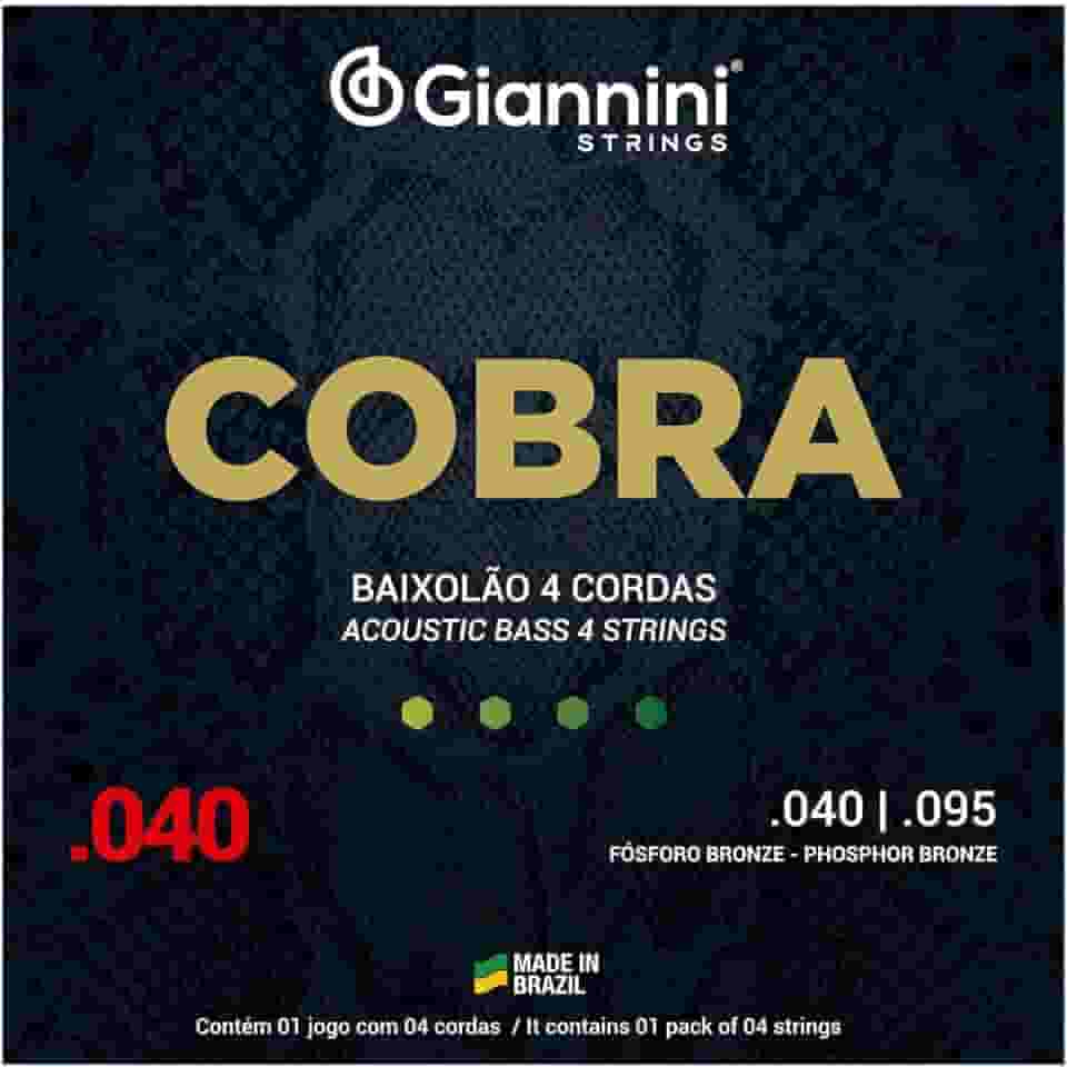 Encordoamento Para Baixolão 4 Cordas Giannini 040 Geebalf