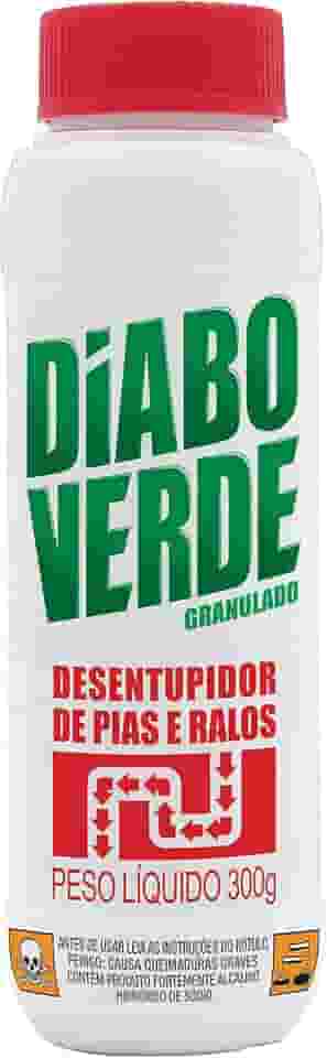 Desentupidor de Pias e Ralos Granulado 300g, Diabo Verde