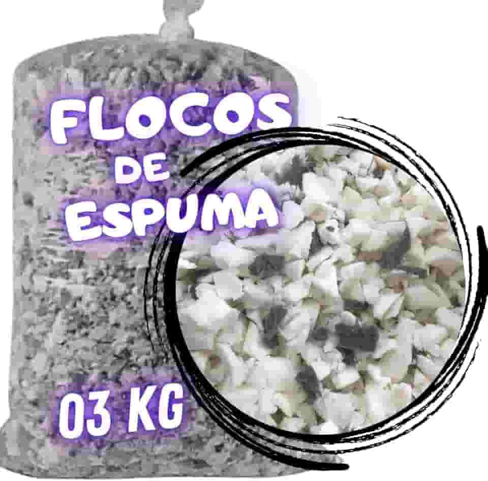 Flocos de Espuma para enchimento de Puff Travesseiros Amofada Artesanatos Espuma Flocada 3kg