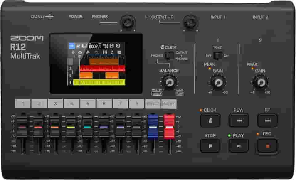 ZOOM Gravador digital multipista (R12)