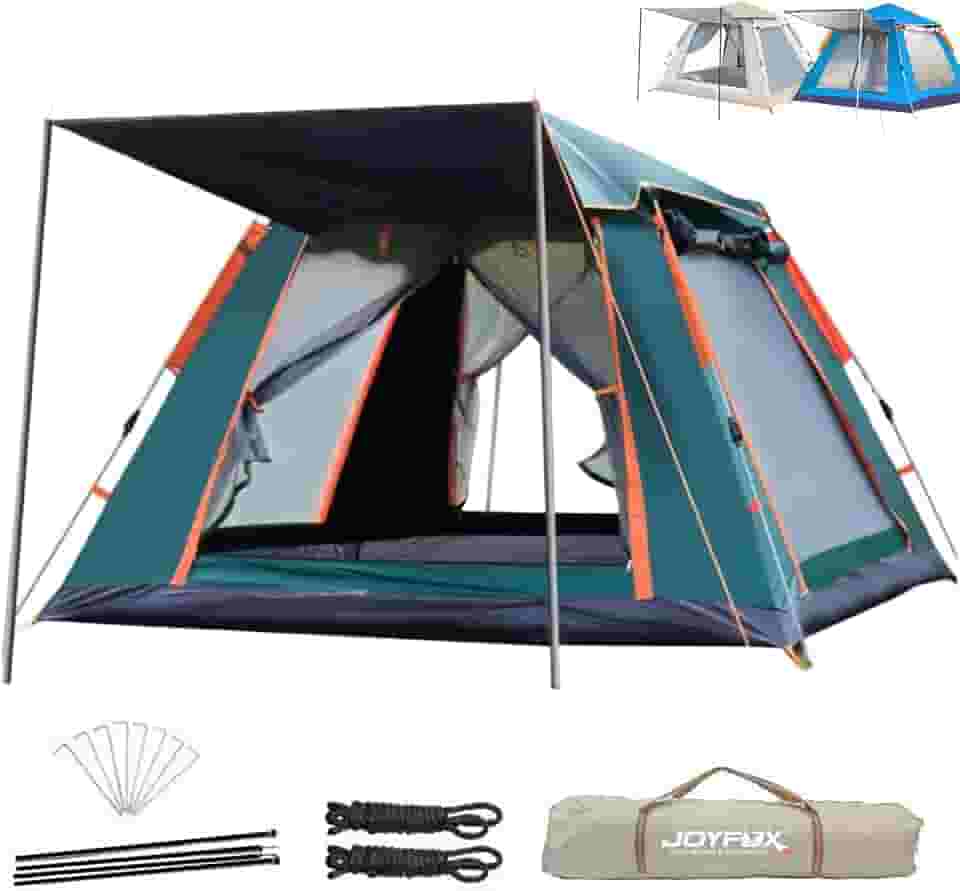 Joyfox Barraca De Camping Automatica Upf 50+ Impermeavel 1500mm Grande Para 5-8 Pessoas 240 * 240 * 155cm
