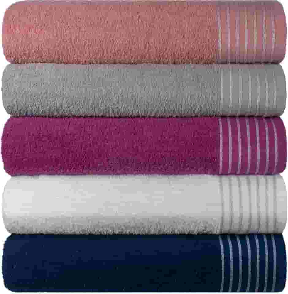 Kit 5 Toalhas de Rosto Grande Extra Macia New Sublime com Alta Absorcao - 45 x 80 cm