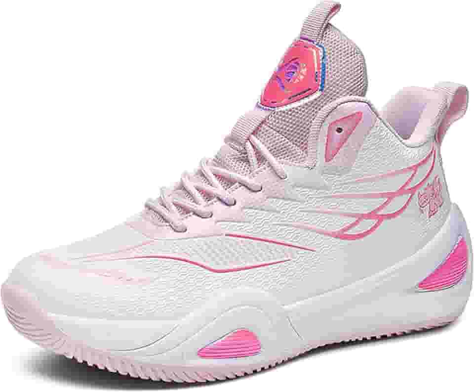 Tênis de basquete neutro unissex cano alto antiderrapante luz noturna tênis de corrida resistente ao desgaste calçados esportivos Equipamento de basquetebol