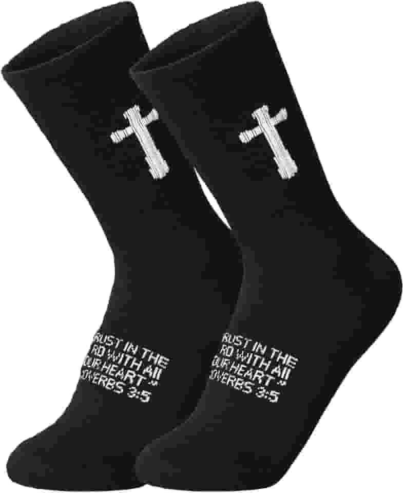 Meias cristãs de oração, presentes criativos de aniversário para pai, homens, marido, avô, mulheres, presentes de Natal para o Dia dos Pais