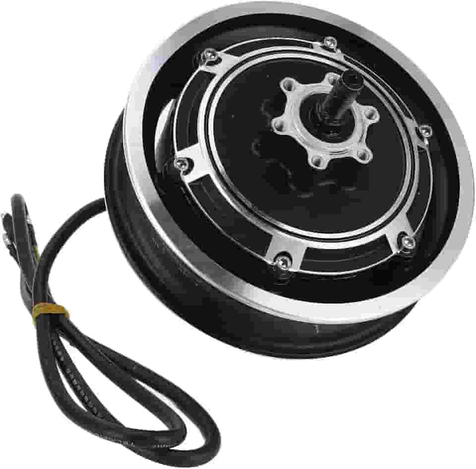 Motor HUB de scooter elétrico de 25 cm, motor de freio a disco elétrico sem escova de 48 V 1000 W, motor de cubo de roda de liga de alumínio para bicicletas elétricas, scooters elétricas, dobrável