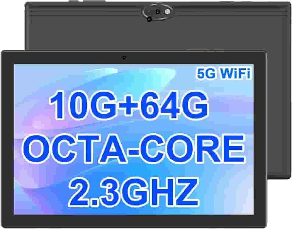 10,1 polegadas MTK8768 Octa-core 2,3 GHZ Tablet RAM 10 GB (4 + 6 expansão) + 64 GB ROM IPS800 * 1280 tela, bateria de 6000 mAh, preto (tablet único)