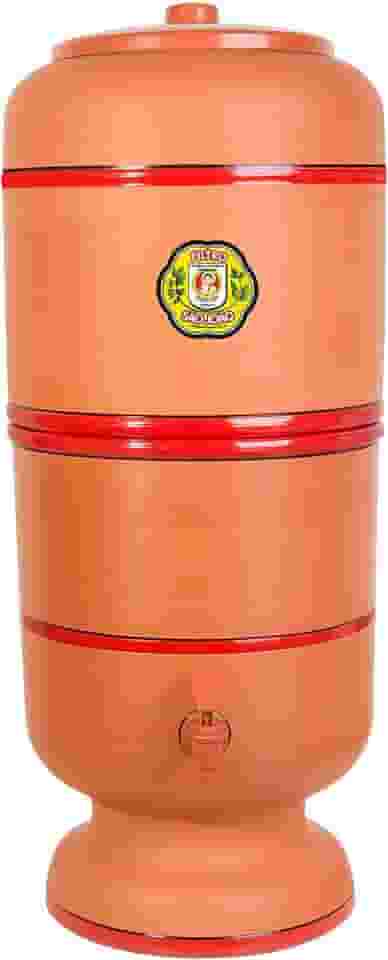 Filtro de Água de Barro Purificador Tradicional São João 2 Velas 8L