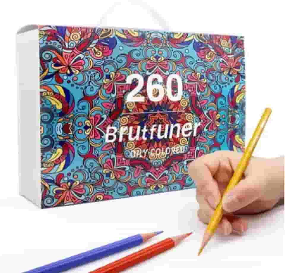 Lapis De Cor Desenho Profissional Caixa Com 260 Cores Óleo