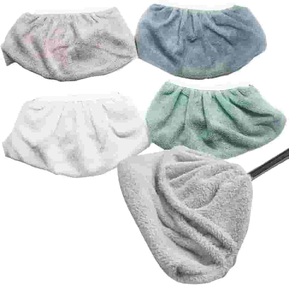 Kit com 4 Pano Multiuso De Chão em Microfibra para Vassouras ou Rodo Com Elástico