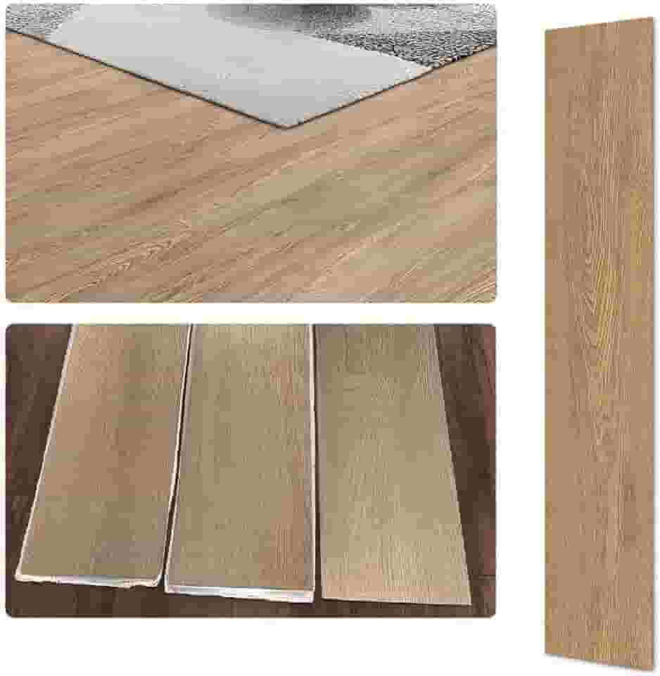 Kit 9 Piso Vinílico Autocolante Régua Madeirado 1,8mm 1,25m2 (P555)