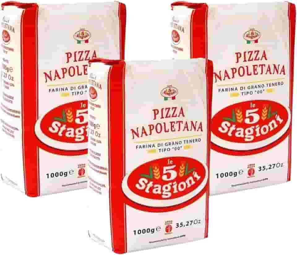 Farinha de trigo 00 Italiana Le 5 Stagioni - Napoletana Pack c/ 3