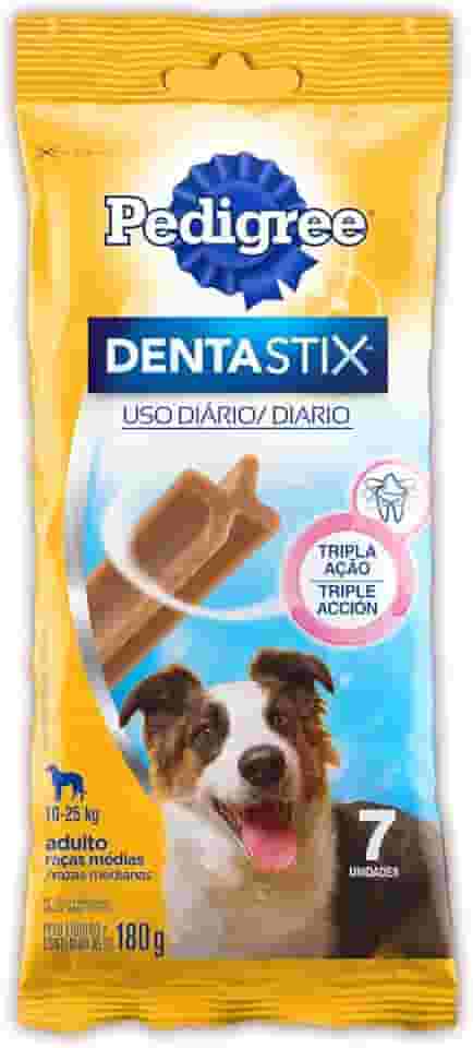 Petisco Pedigree Dentastix Cuidado Oral Para Cães Adultos Raças Médias, 7 Unidades
