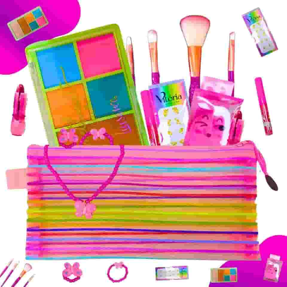Kit Maquiagem Infantil Completa Criança Linda Perfeita
