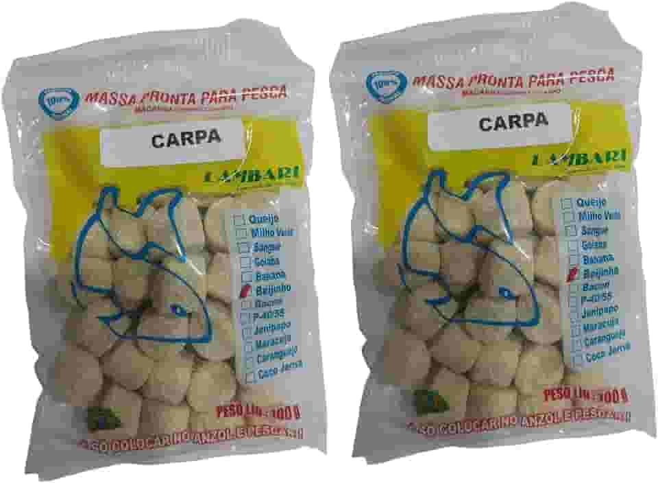 Kit 2 Isca De Pesca Massa De Pesca Natural Pronta Para Carpa
