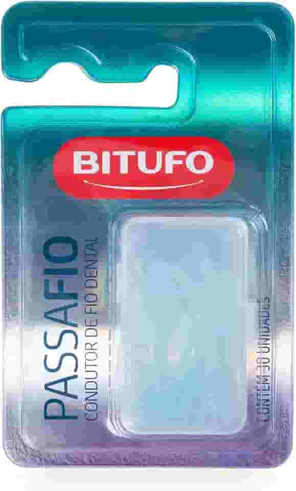 Bitufo Condutor De Fita E Fio Dental Passa Fio 30 Unidades