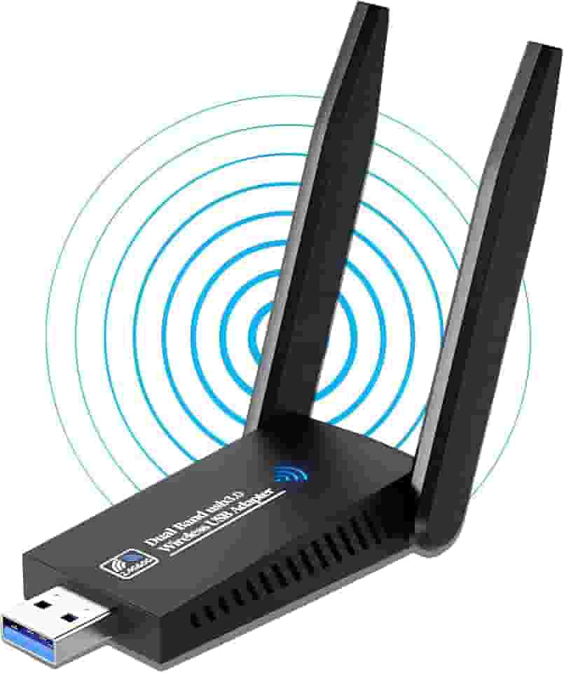 Adaptador Wifi Dual Band Ac1300 5ghz 1300mbps Antena Wireles Placa de Rede Notebook Compatível Positivo Mac Windows Linux bluetooth pc Adaptador Wifi 5g USB ethernet Receptor Premium