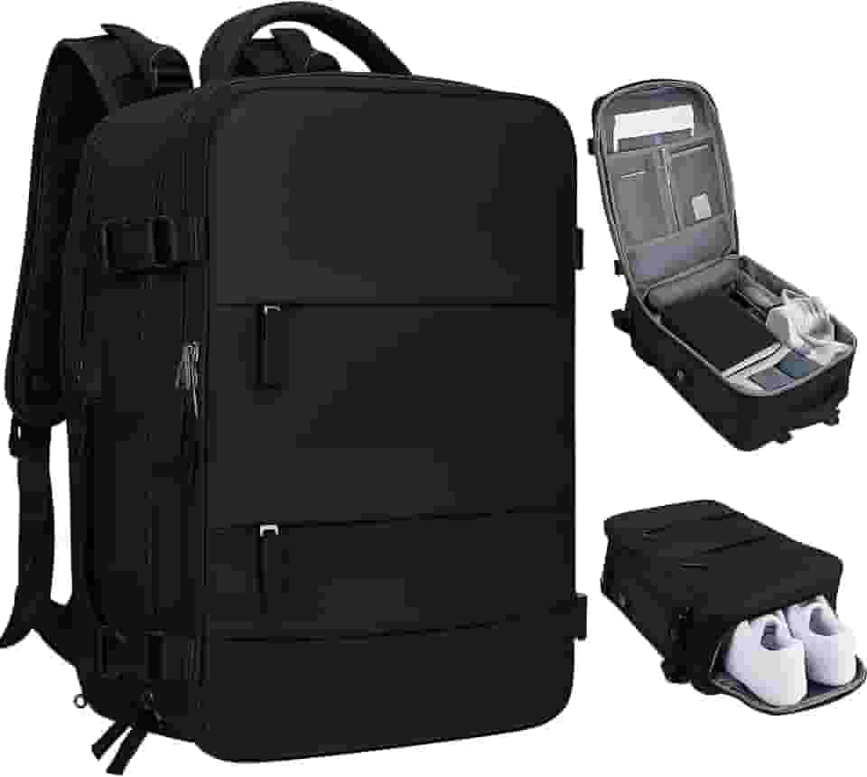 Mochila Feminina e Masculina - Notebook, Casual, Viagem, Trabalho, Escola, Academia, Grande, Impermeável, Resistente - Ideal para Trabalho, Faculdade e Viagens - Com Entrada USB e Passa fio