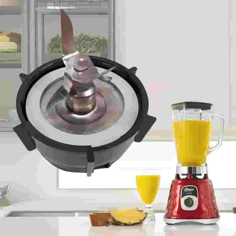 Lâmina de 4 Pontas com Base e Vedação Compatível com Liquidificador Osterizer, Super Chef e Versatille