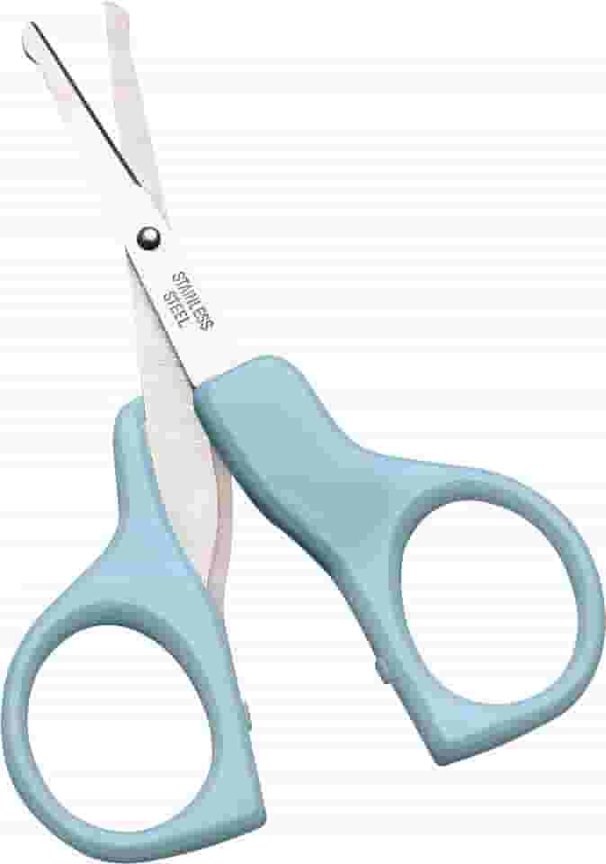 Marco Boni Tesoura Infantil Ponta Arredondada Cabo Plástico Aço Inox 1780 Azul 1 Unidade
