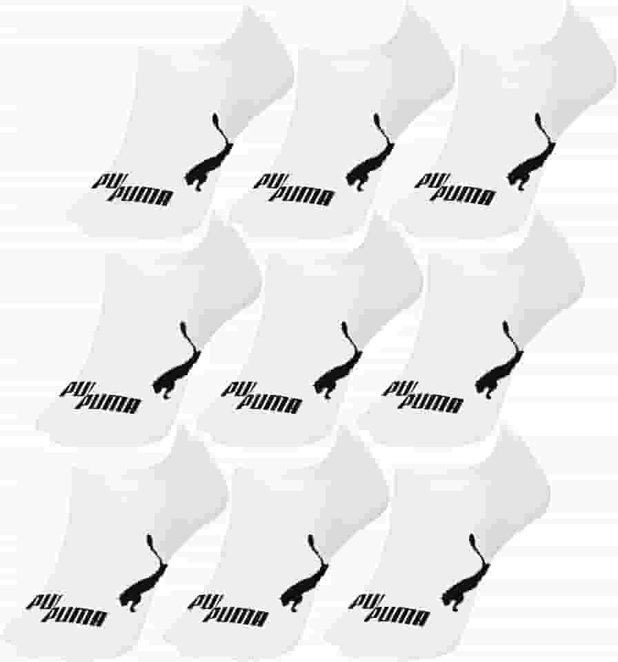 Kit 9 Pares de Meias Puma Sapatilha Cano Baixo Soquete Esportiva Masculina Original