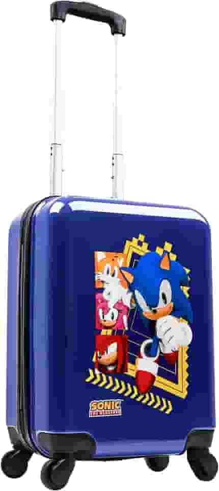 Mala de viagem infantil com rodinhas para meninos 49 x 33 cm, 30 L, itens essenciais de viagem para férias