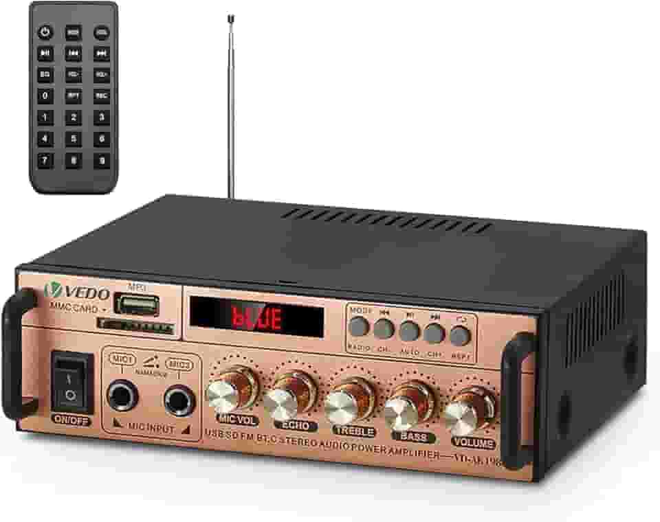 VD-AK198E Blue-tooth Car Home 12v/220v Power Amplifier Blue-toothreceiver Digital Amplifier Two Extension For Karaoke Home Theater