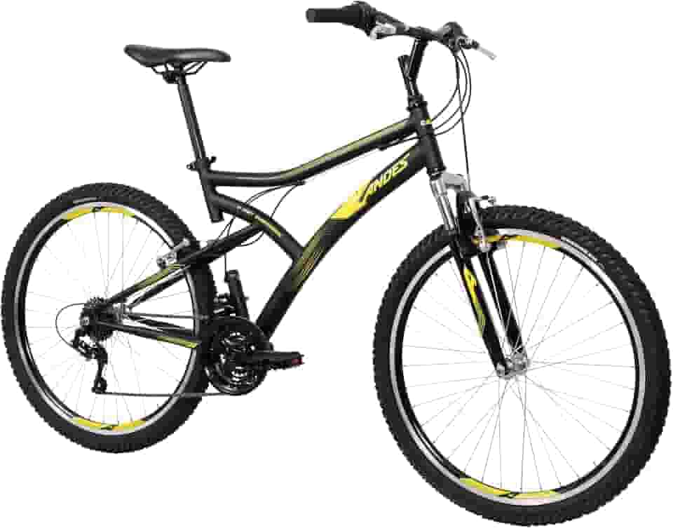 Caloi Bicicleta Andes, Aro 26, Câmbio 21 Velocidades, Preta