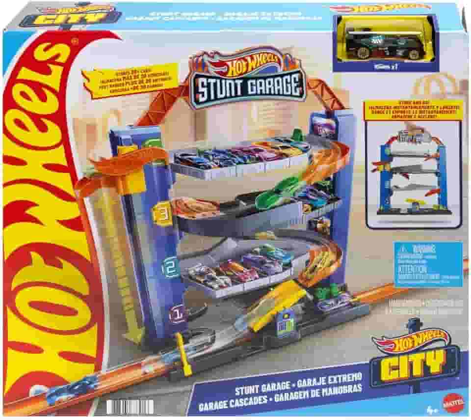 Hot Wheels City Pista de Brinquedo Garagem Extremo para crianças a partir de 4 anos