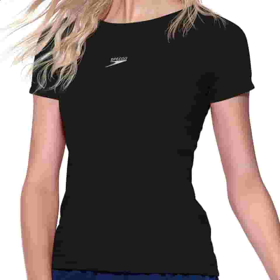 Camiseta Dry Fit Feminina Speedo Manga Curta Esportiva Adulto