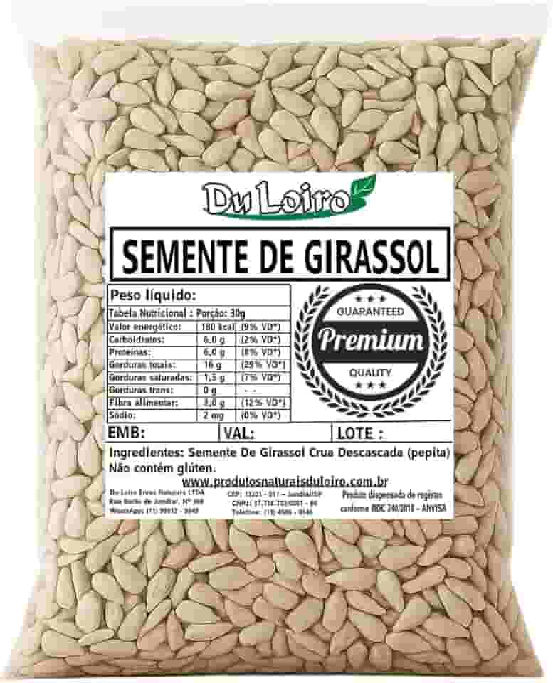 Semente de Girassol sem casca (1kg)