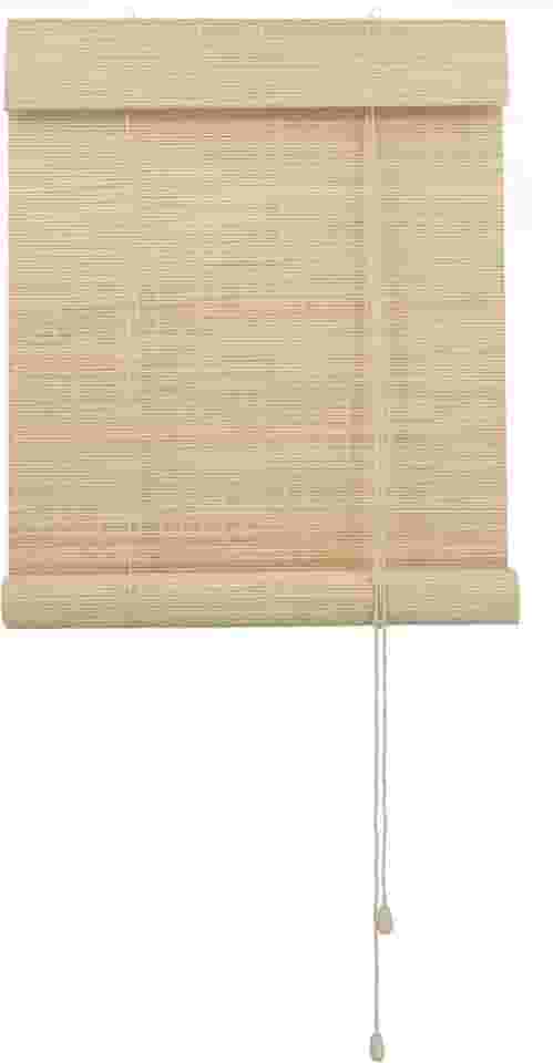 Persiana Rolo Bambu Evolux 160x160 cm Bege Fresno