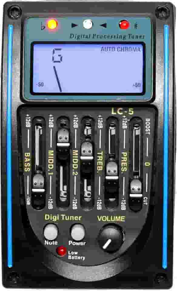 Equalizador E Captador Para Violão Aço Nylon - 5 Bandas Lc5