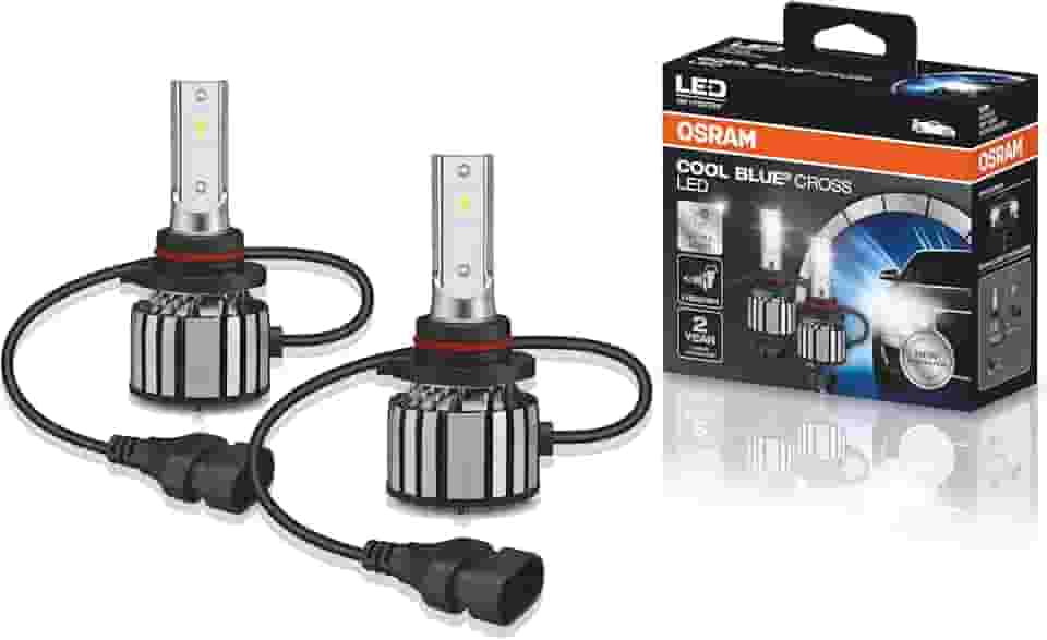 KIT LED COOL BLUE CROSS HB3/HB4 OSRAM - 9005/6CW CBC - Potência 23W - Tensão 12V - 2 anos de Garantia - 6000K Branca Azulada