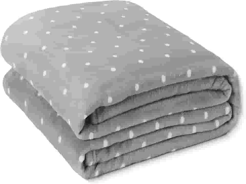 Mantinha Cobertor Casal Manta Microfibra Macia Tecido Aveludado - Toque de Pelúcia, Leve e Aconchegante, Não Amassa, Hipoalergênica - FV Enxovais (Cinza1, Casal, Poá)