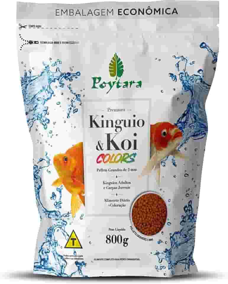 Poytara, Ração Kinguio e Koi Colors 3 mm Poytara 800 Gramas