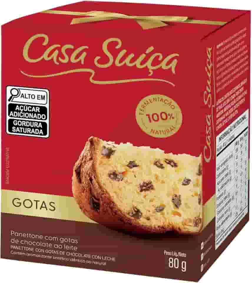 Mini Chocottone Gotas De Chocolate Casa Suíça 80g