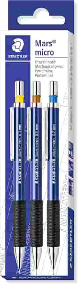 STAEDTLER MARS MICRO Lapiseira, com 3pcs - 775 SC WP303, Multicolorido, 775 SC WP3ST