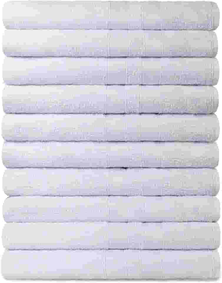 Kit 10 Toalhas Banho para Hotel 100% Algodão Caricinha - Branca