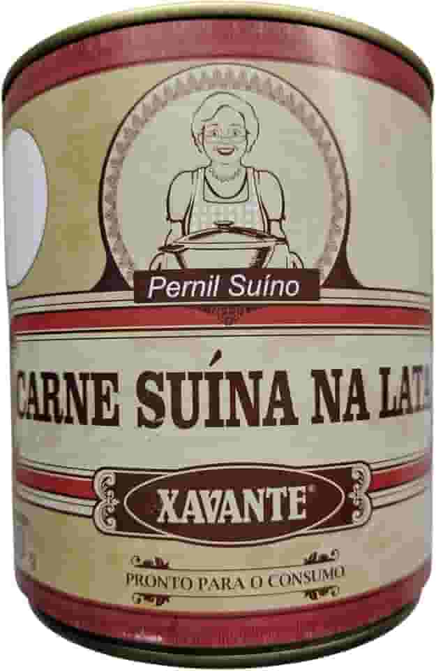 Carne na Lata Suina 900g - Carne Suina Pernil na Gordura, banha - Xavante - Roça tradição antiga